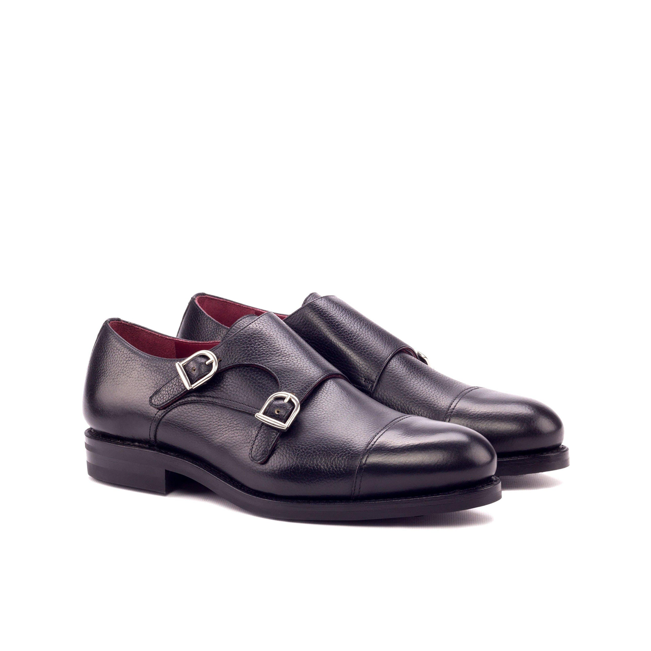 Noble Nuptials Double Monk Shoe Black