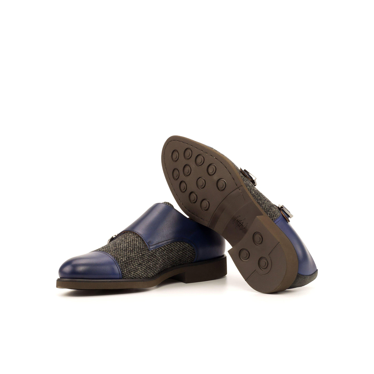 Eclat Embrace Double Monk Shoe Navy