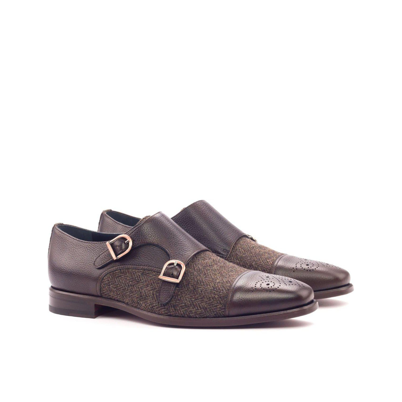 Renaissance Reverie Double Monk Shoe Dark Brown