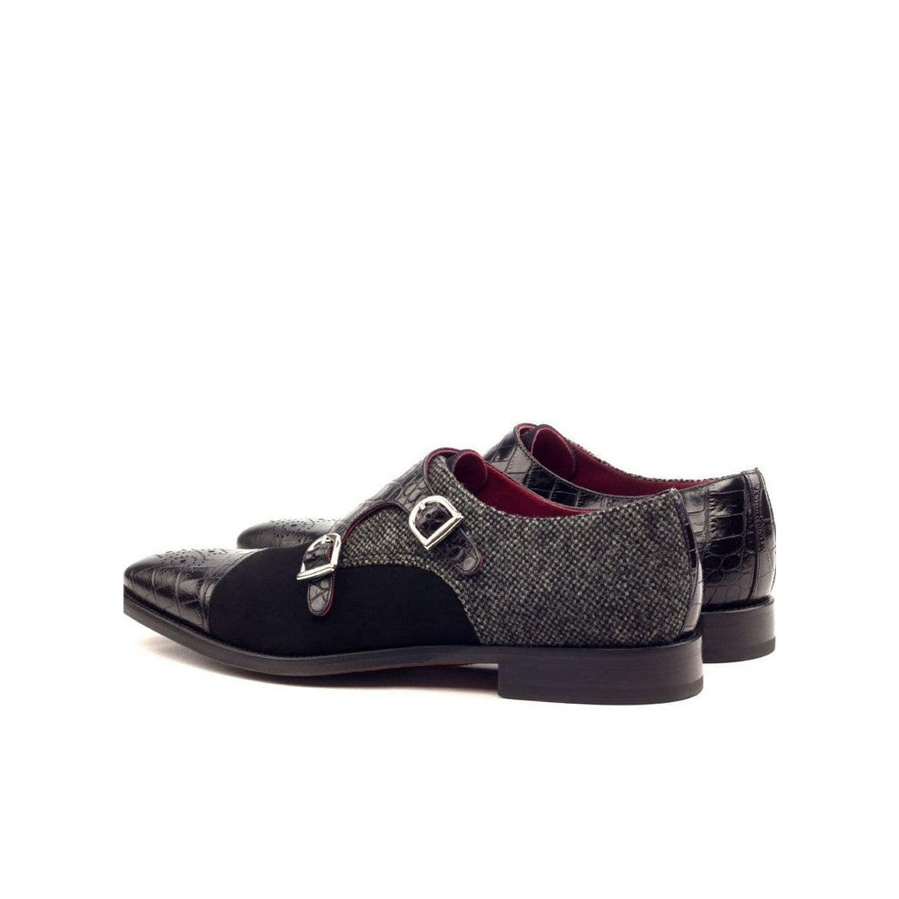 Nocturnal Nexus Double Monk Shoe Black