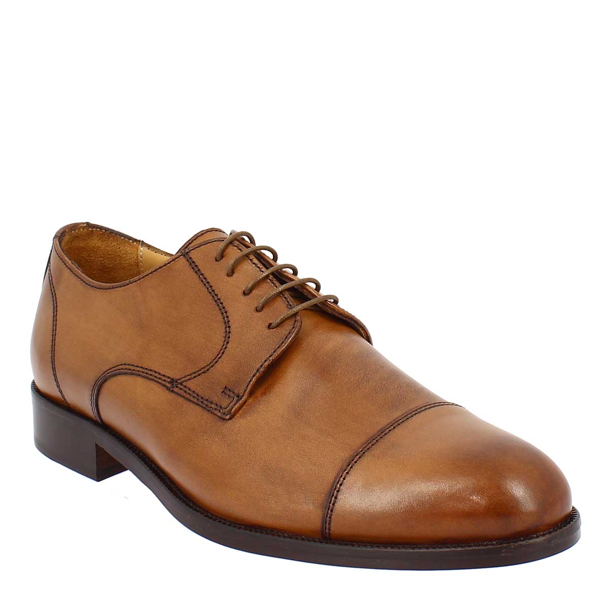 Brown Derby Lace-Up Shoes
