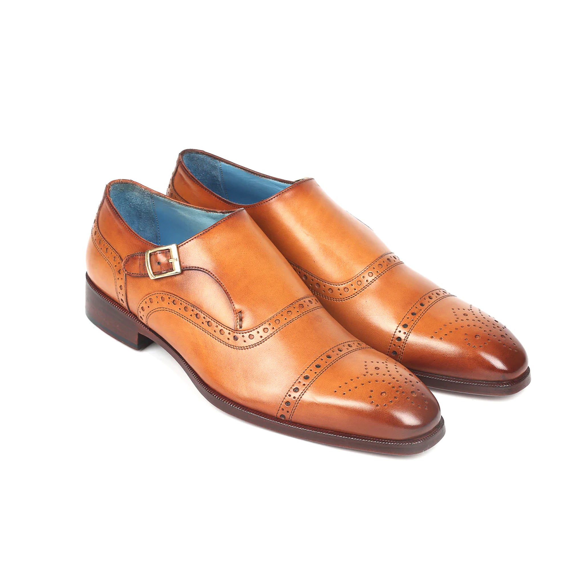 Brogue Cap-Toe Single Monkstrap Shoes
