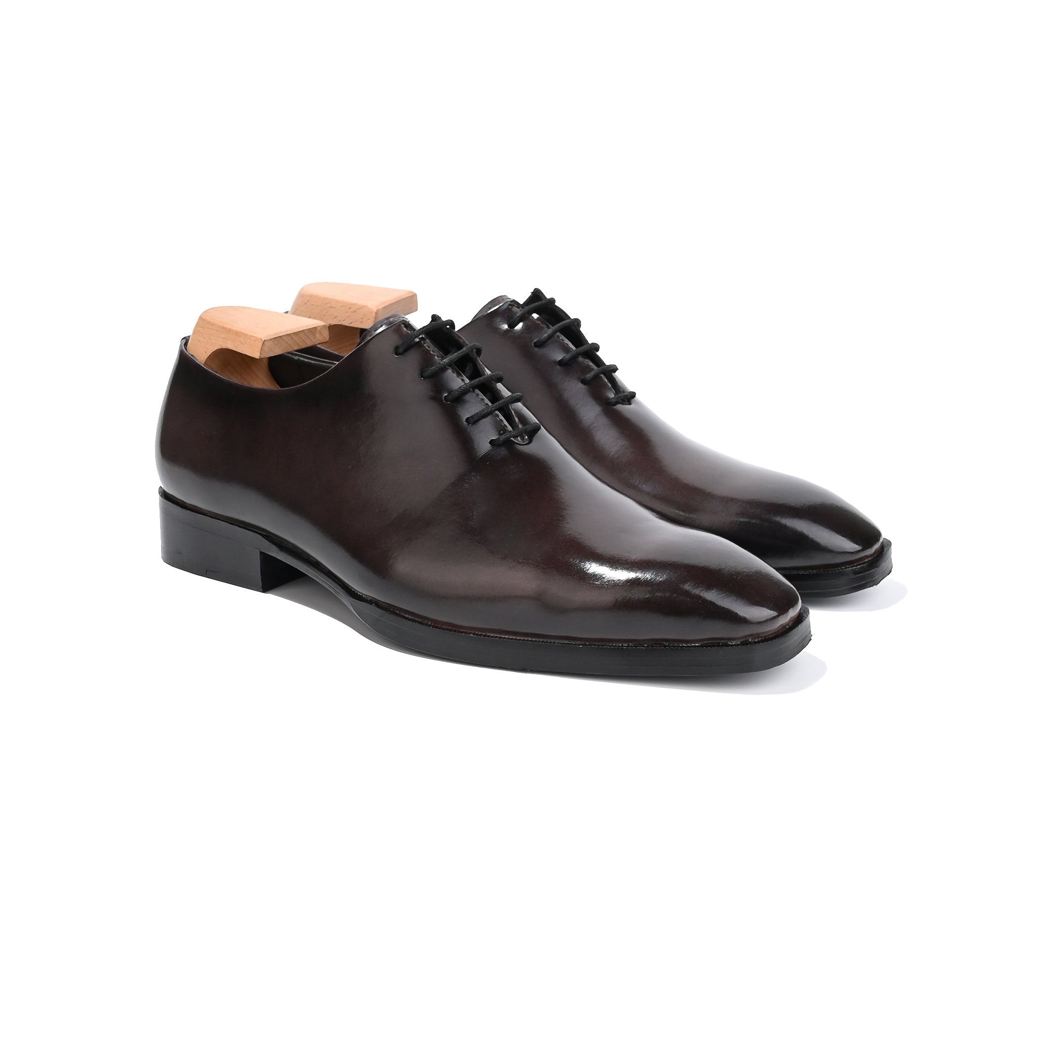 Classic Plane Toe Whole Cut Oxford Shoes