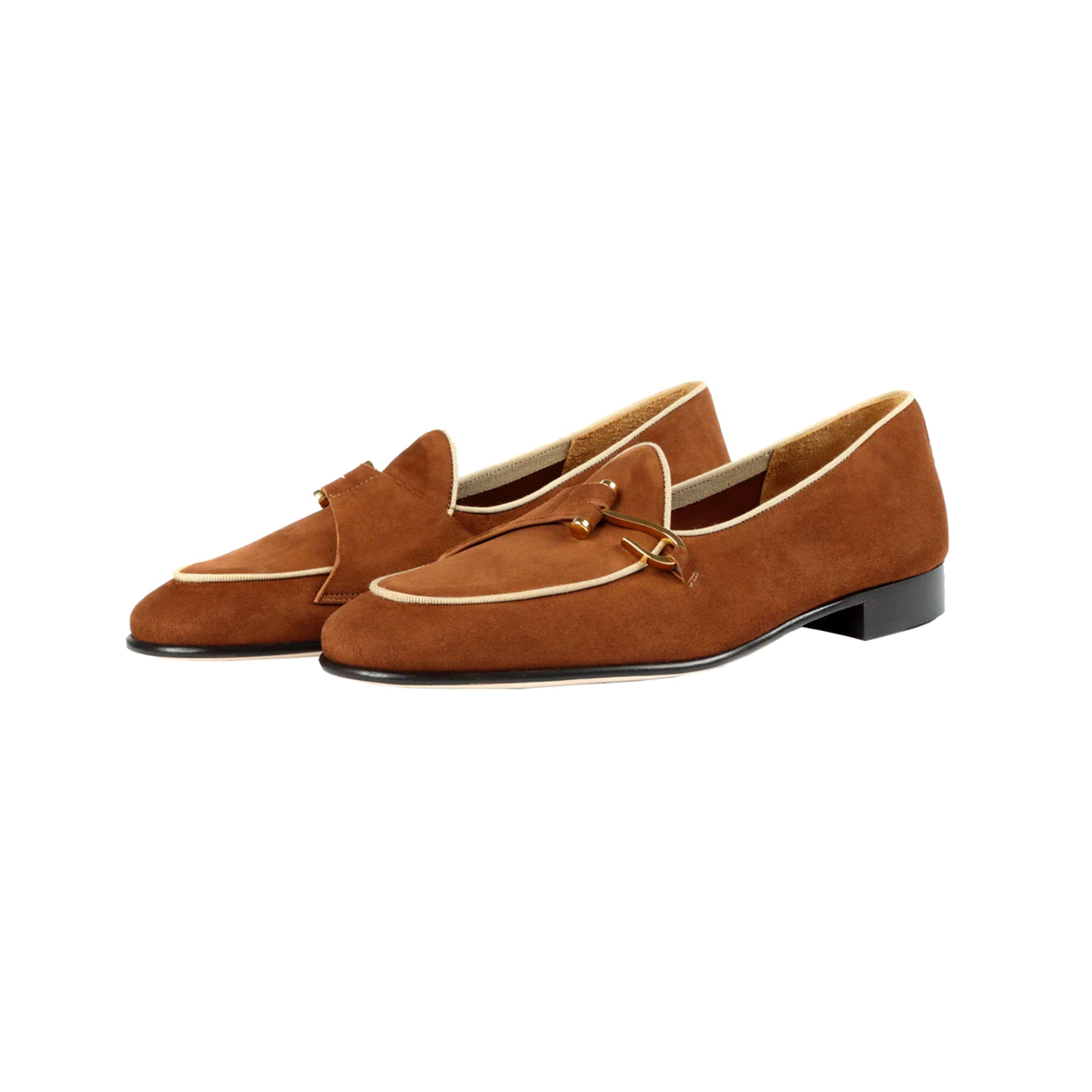 Side Hook Suede Slip-on Loafers