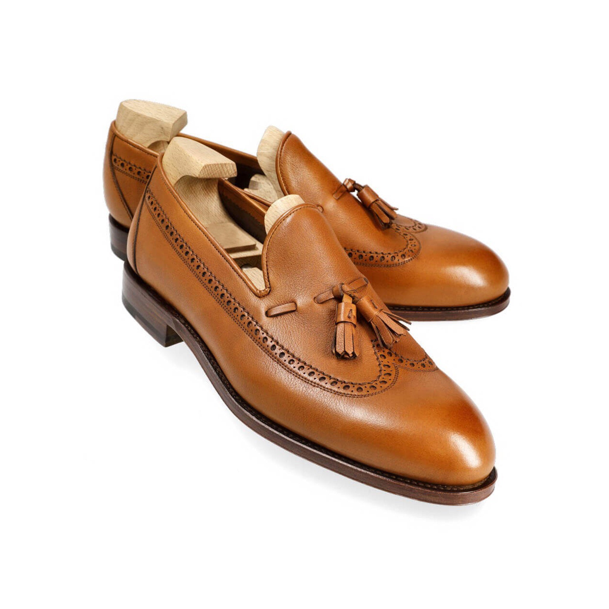 Tan Tassel Loafers