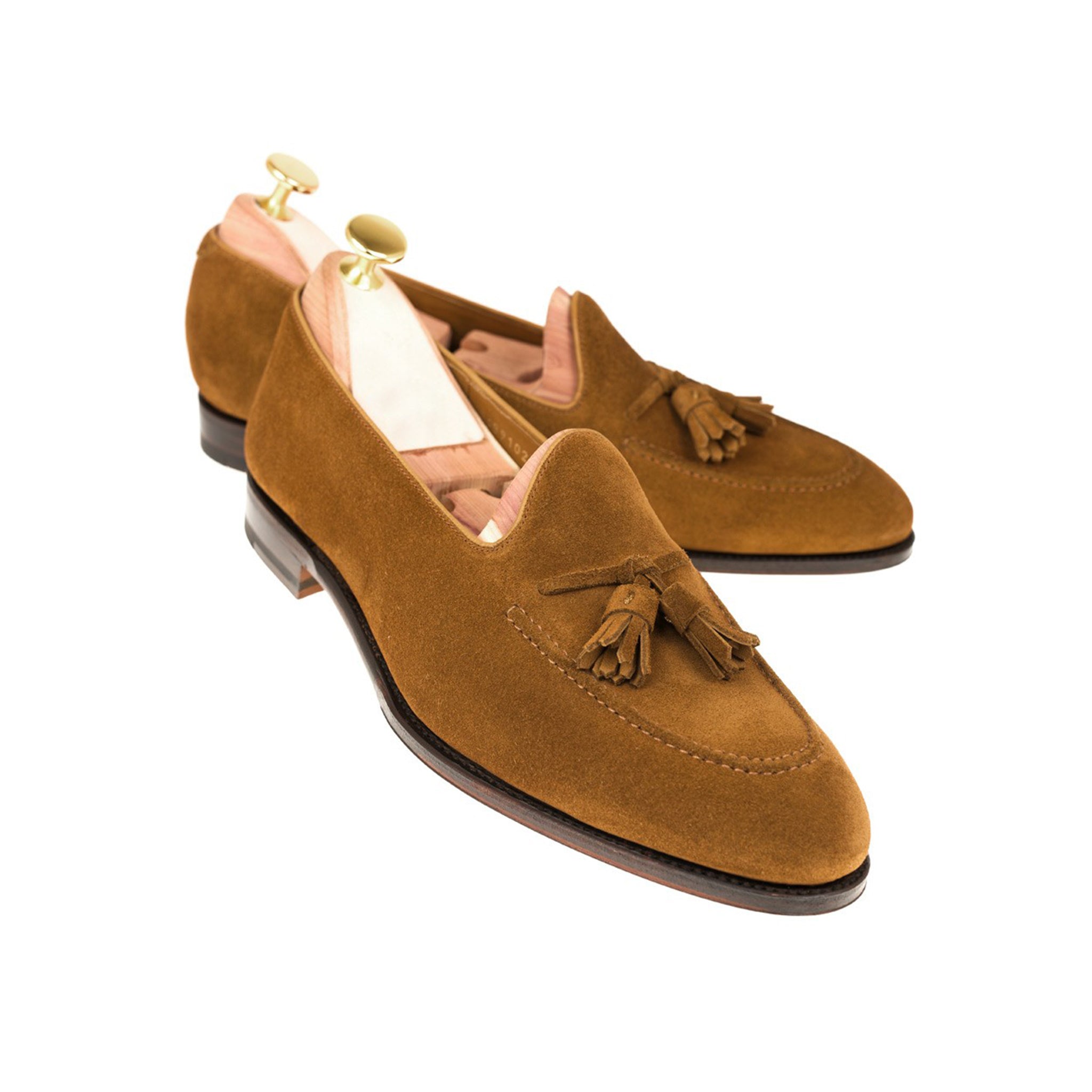 Tobacco Suede Tassel Loafer