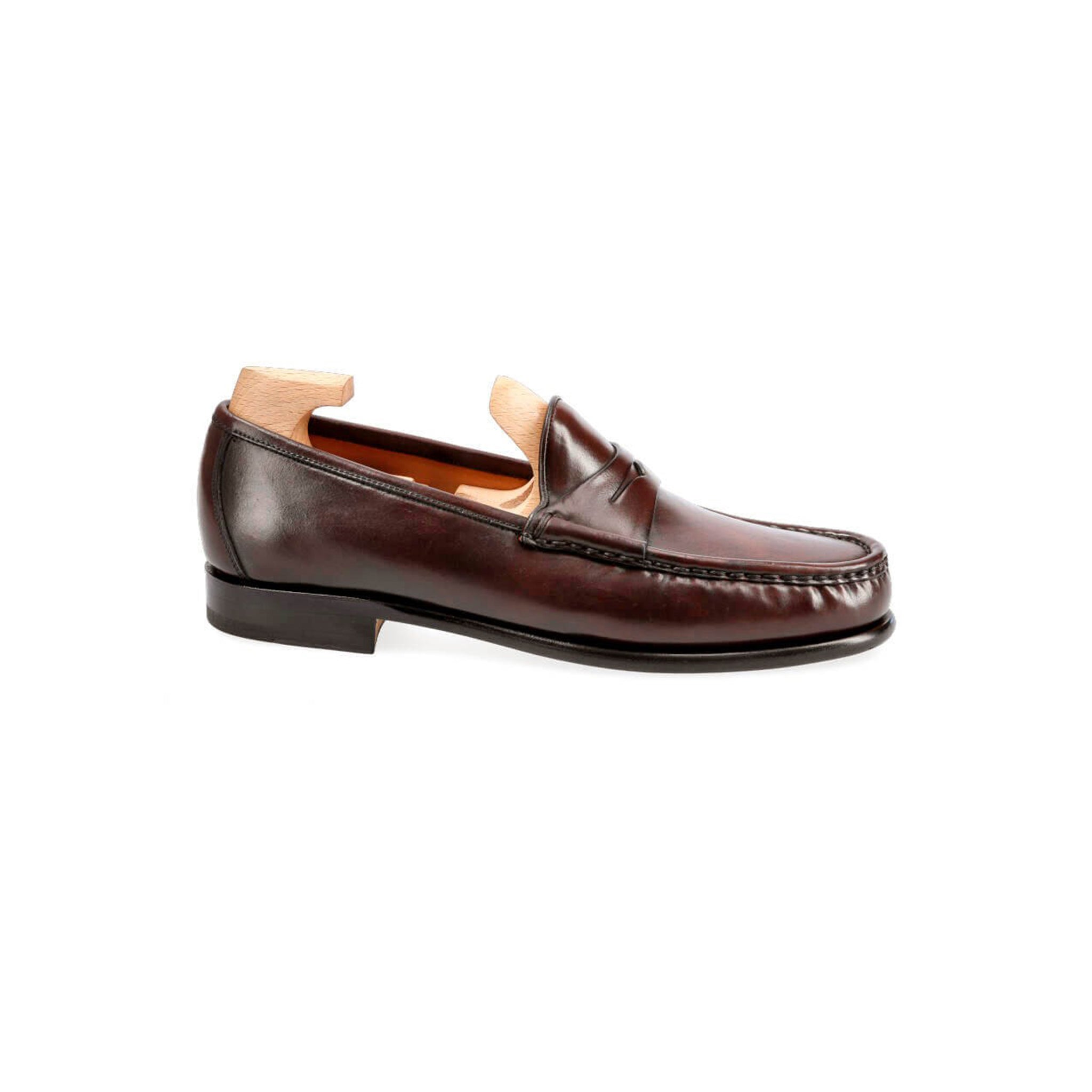 Burgundy Penny Men's Loafers