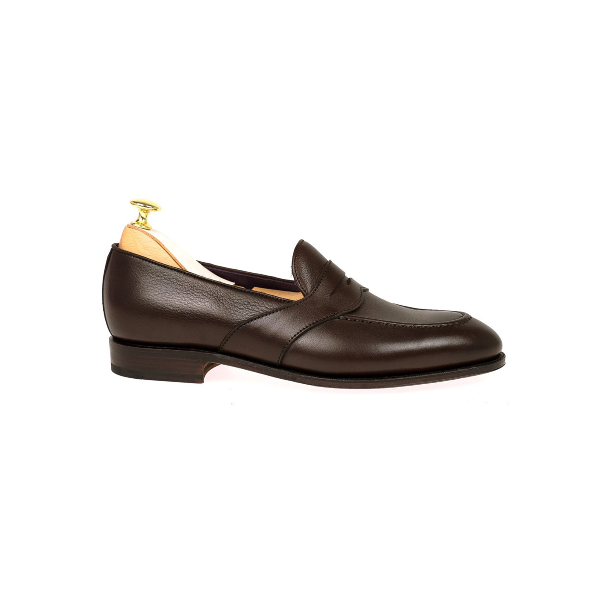 Cocoa Brown Leather Italian Loafers