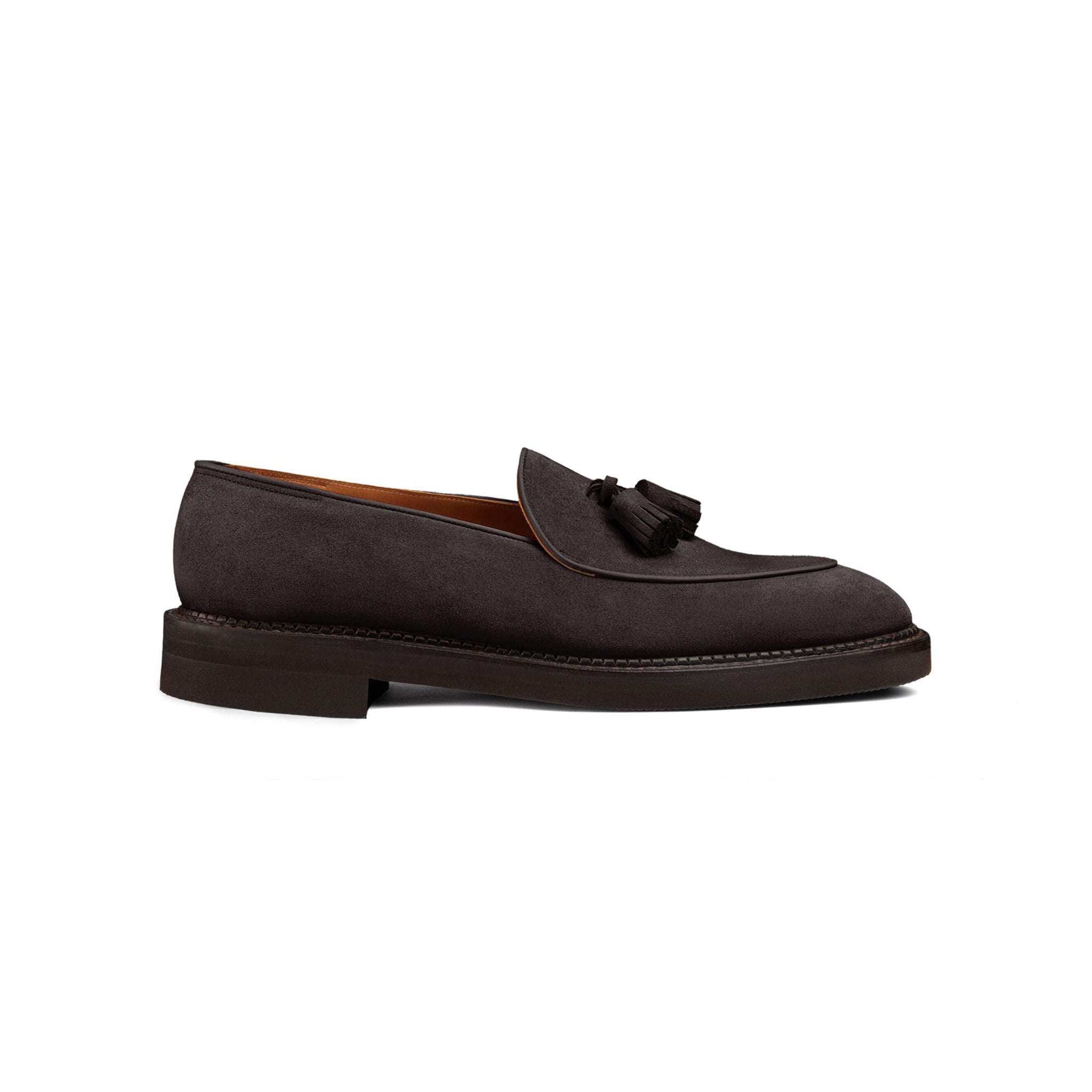 Cocoa Brown Tassel Loafers Men's