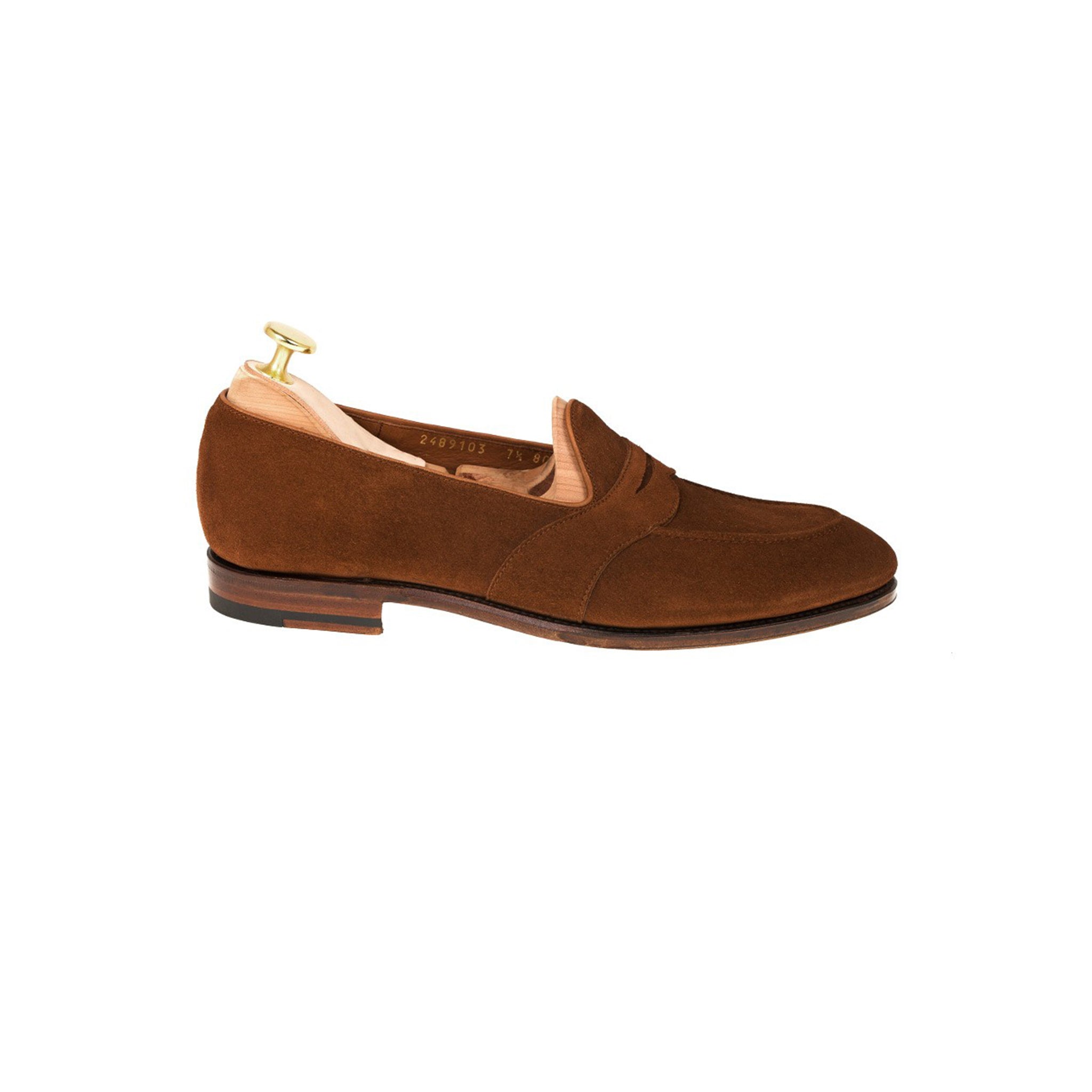 Full Strap Polo Suede Penny Loafers