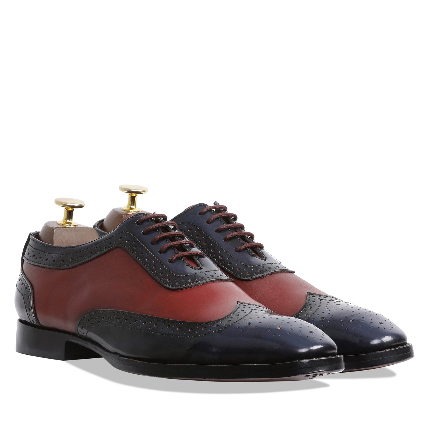 Cherokee Brogues Cherry & Blue