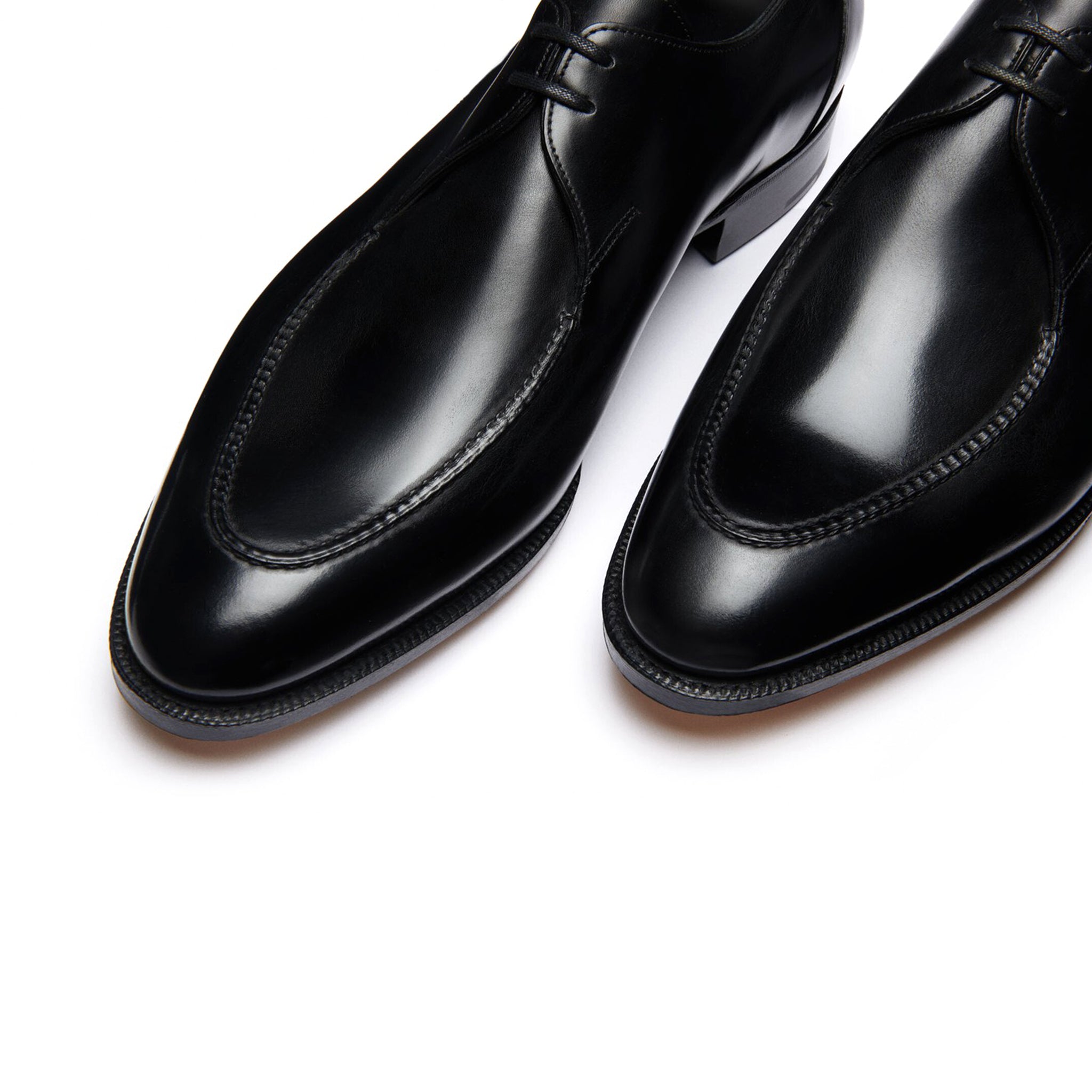 Classic Black Derby Shoes for Men's