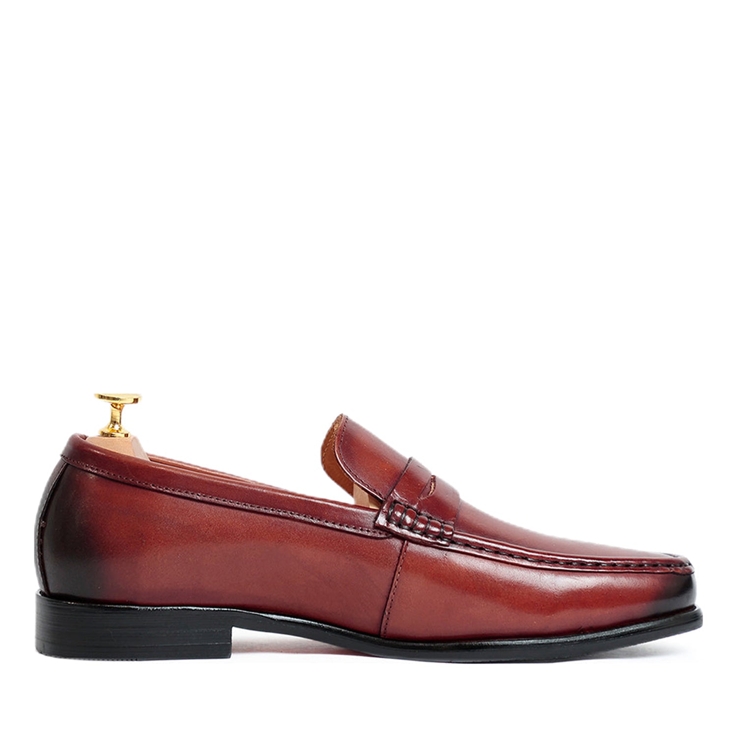 Brown Leather Penny Loafers