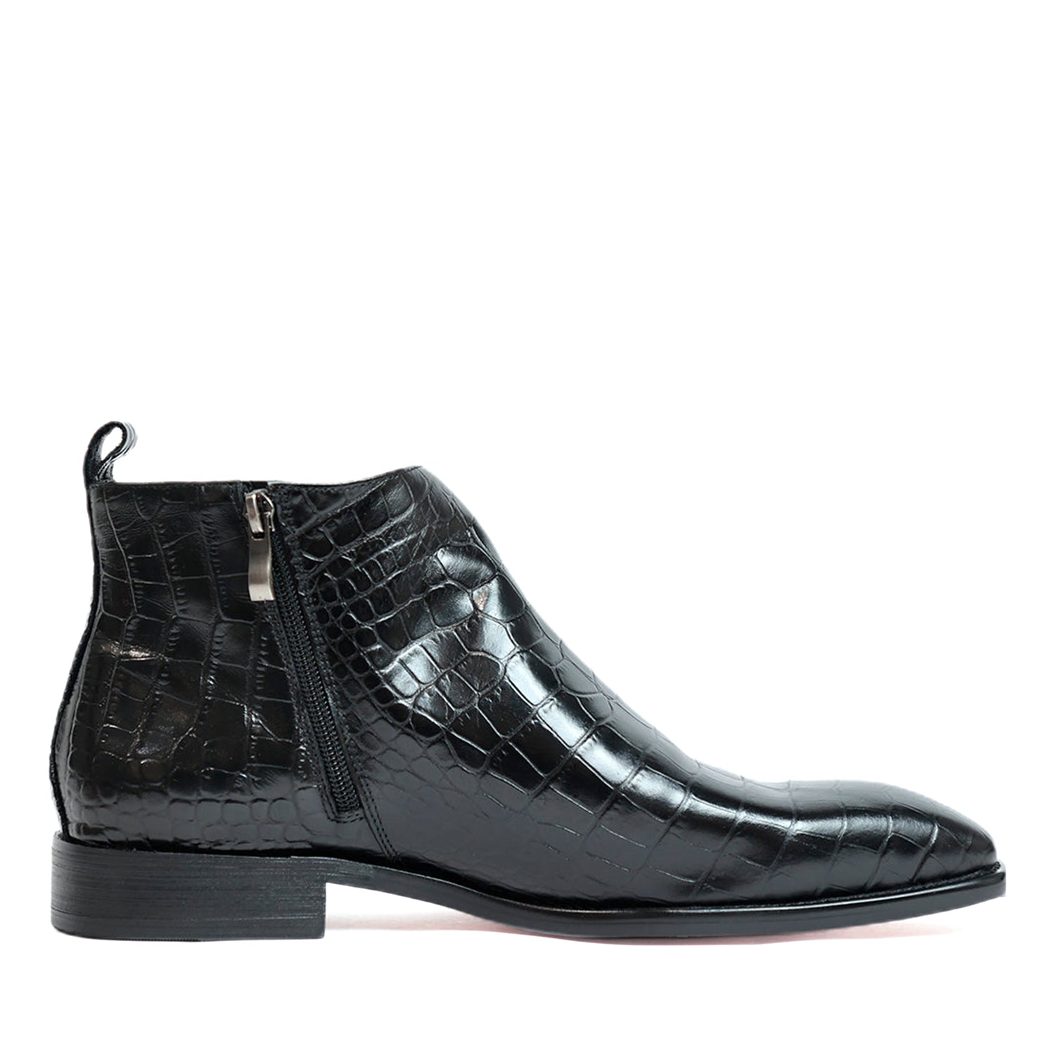 Antilia Croco Leather Black Boots