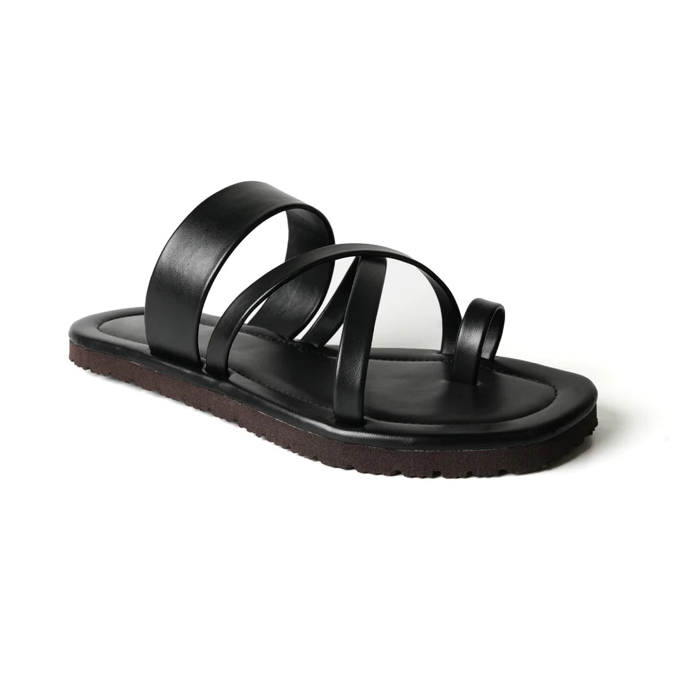Strappy Sandals - Vintage Black