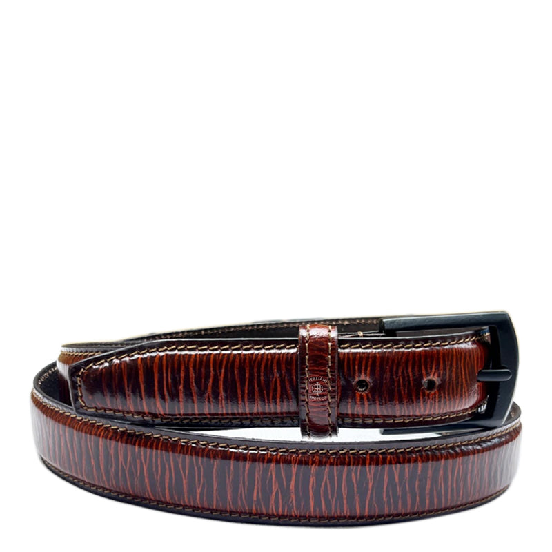 Taglio Cobra Sputatore Pelle Belt Yellow