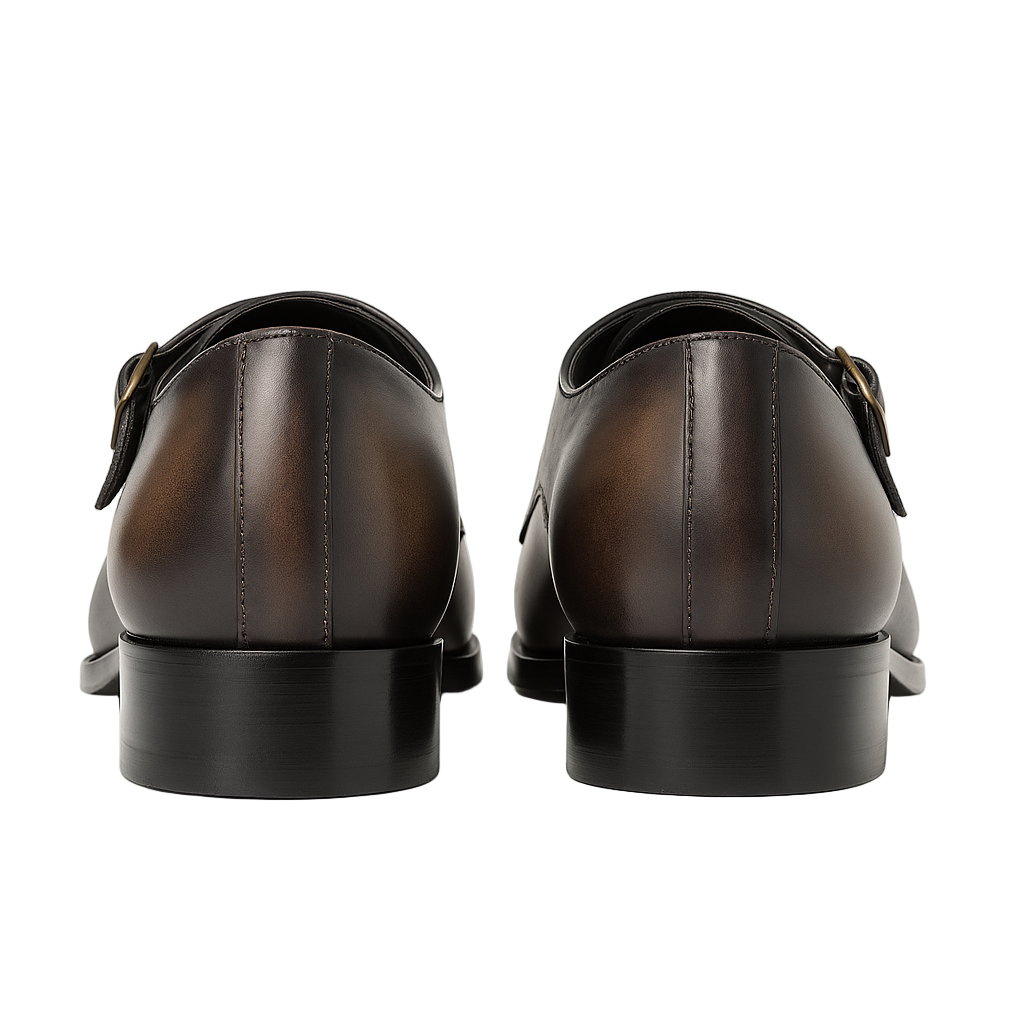 Luxury Dual Tone Double Monk Strap Shoe