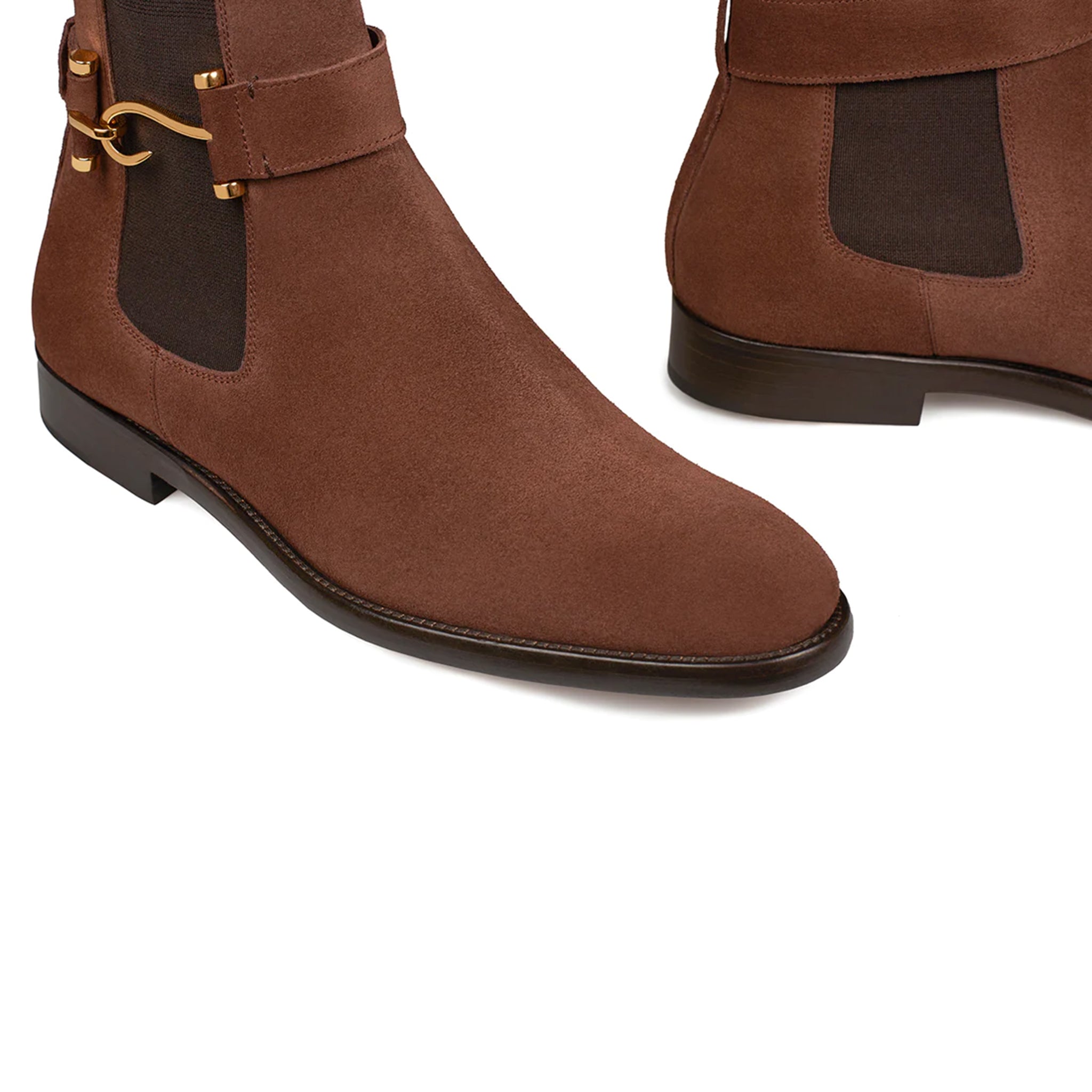 Diego Leather High Ankle Boots
