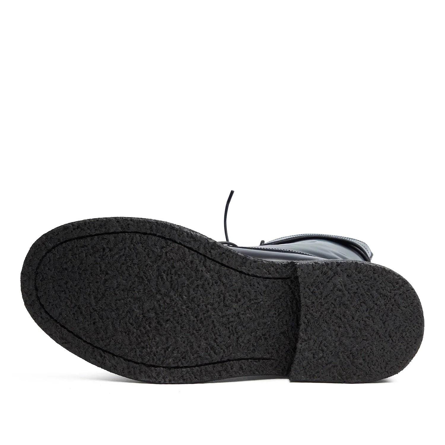 Lorenzo Combat Boot - Black Hi-Shine Leather