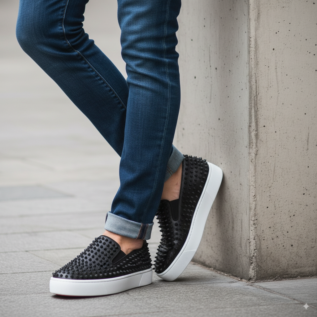 Leather Slip-on Sneakers For Men