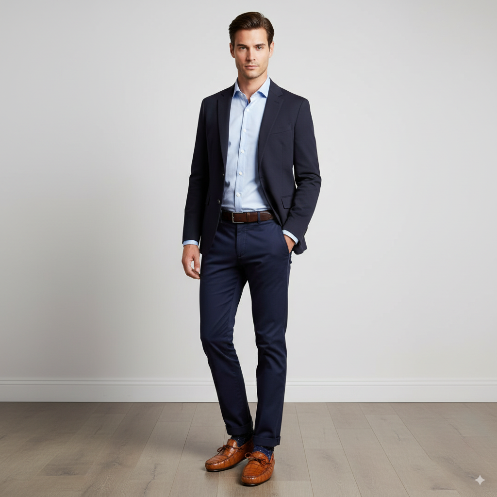 Tan Alligator Leather Loafers