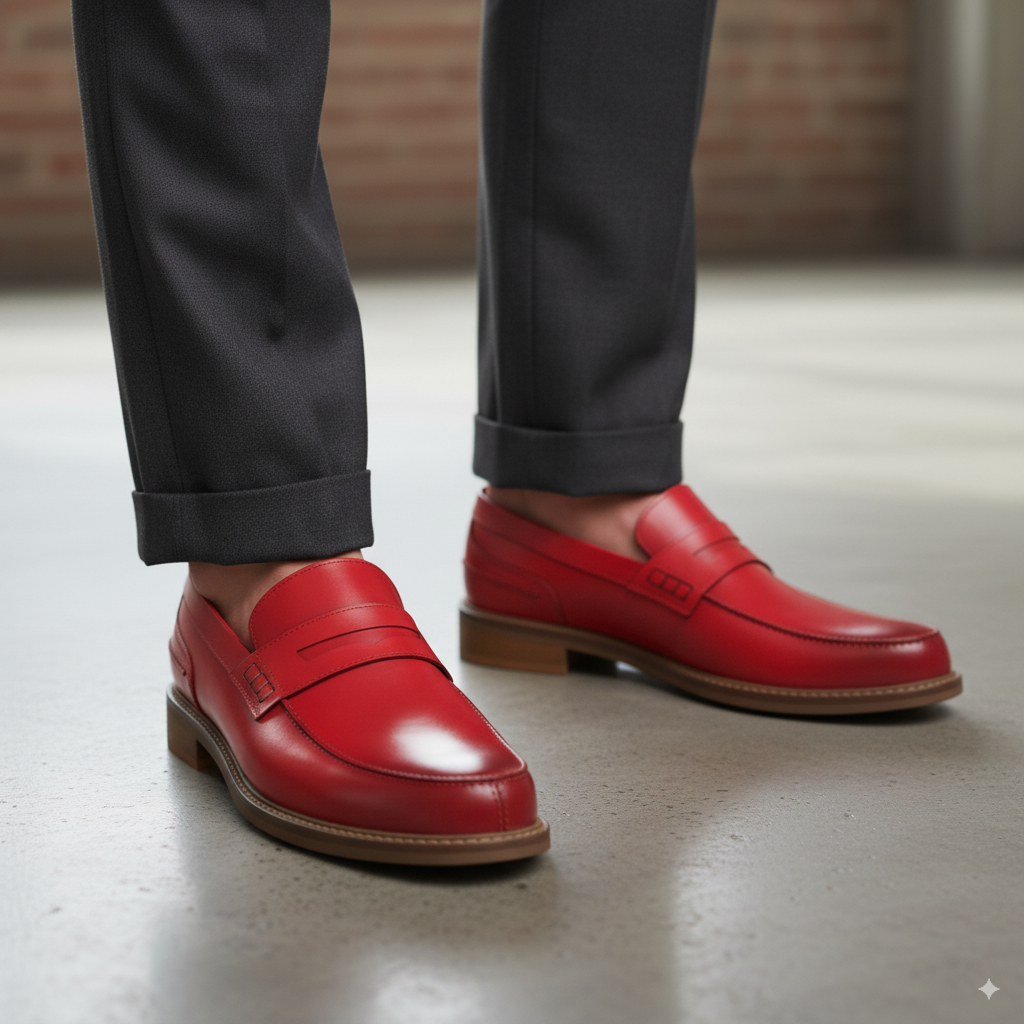 Prime Leather Slip On Loafers