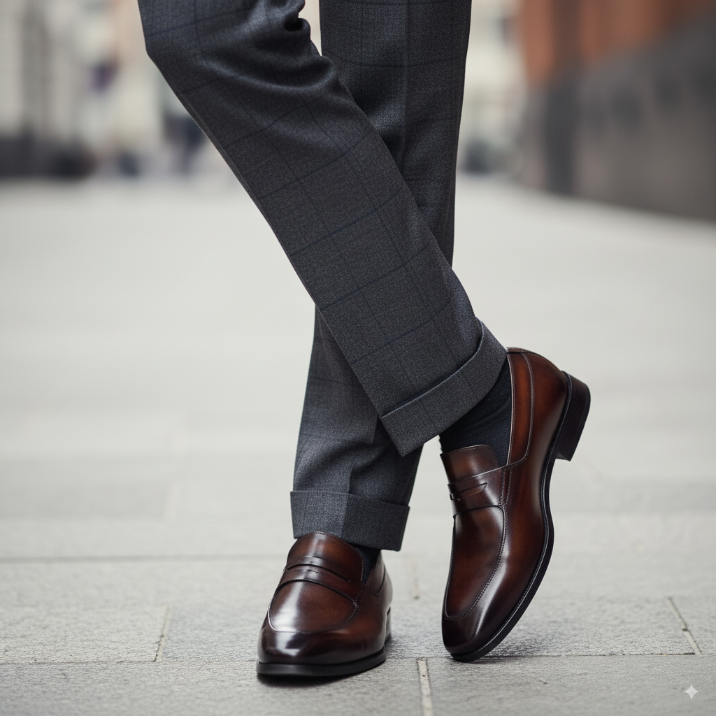 Penny Handcrafted Leather Loafers For Men