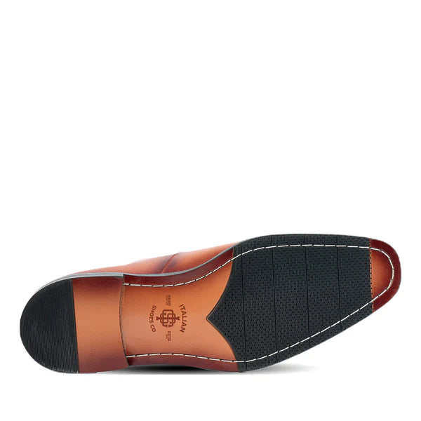 Glen Horse Bit Coffee Slip On Loafers
