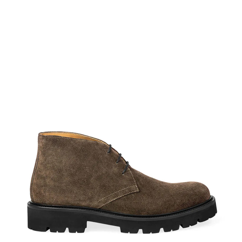 Luxury Suede Desert Leather Chukkas Boot Brown