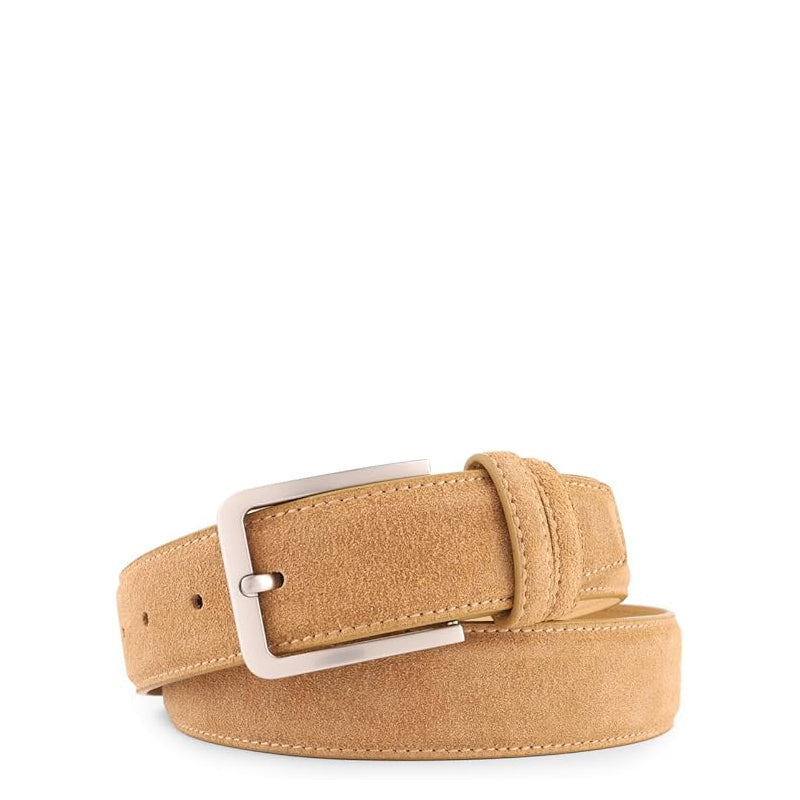 Classic Suede Leather Tan Belt