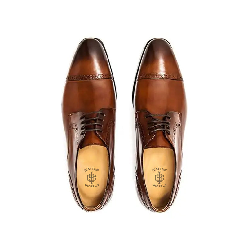 Leather Wholecut  Premium Formal Oxford Tan Shoe