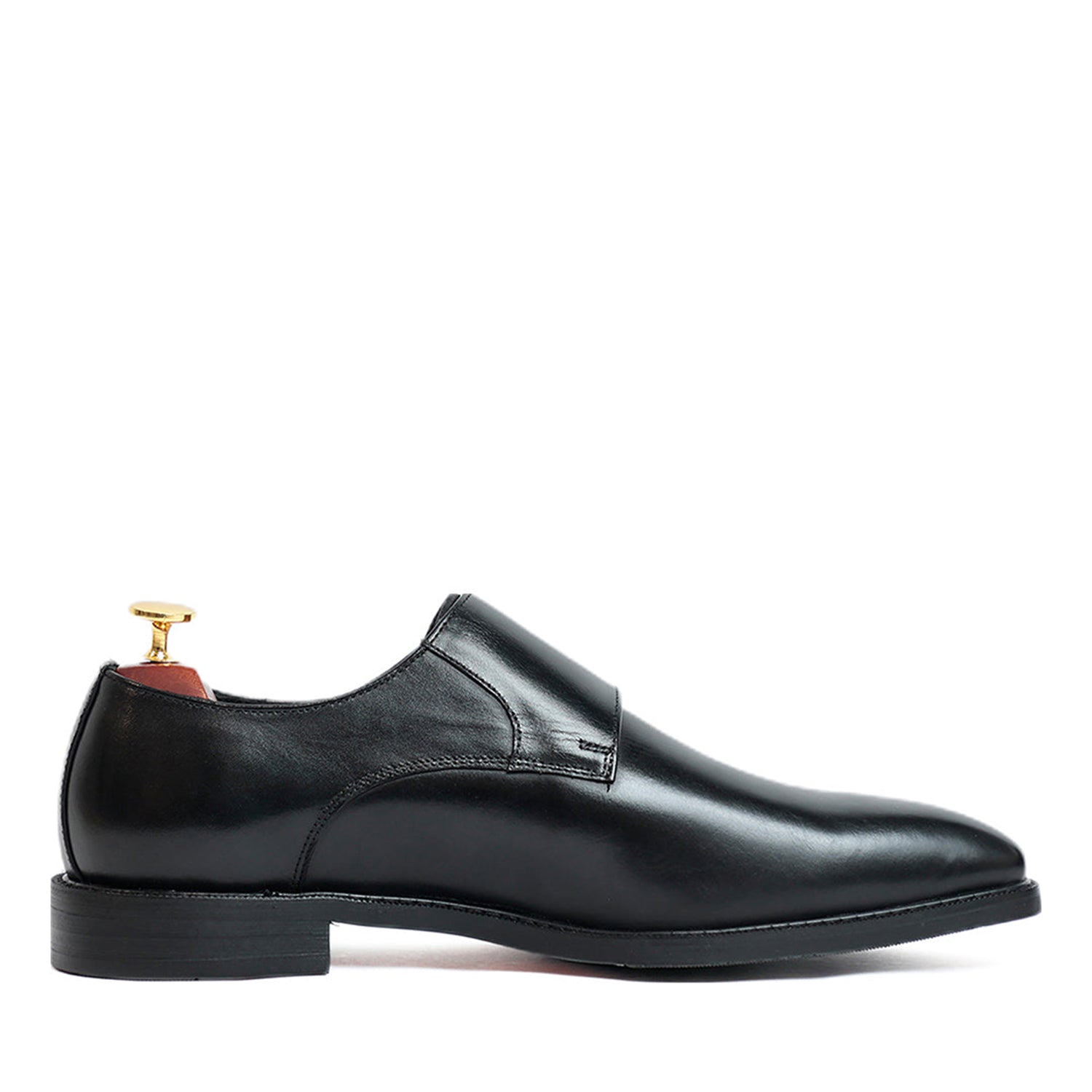 Classic Black Monk Strap Shoes
