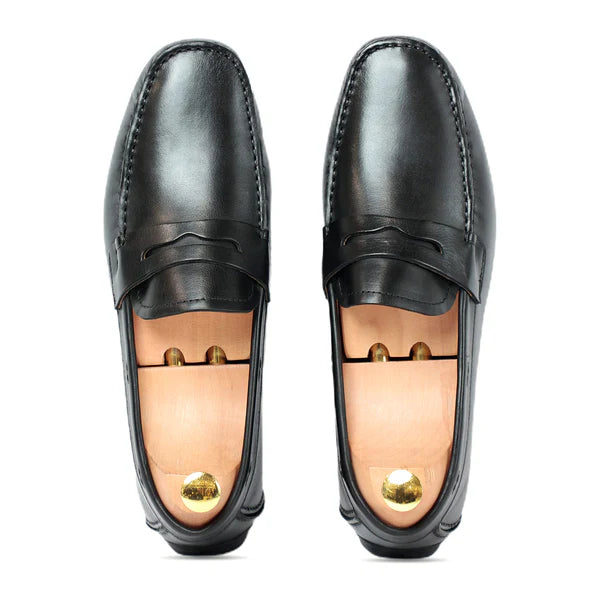 Blue Driving Moccasins