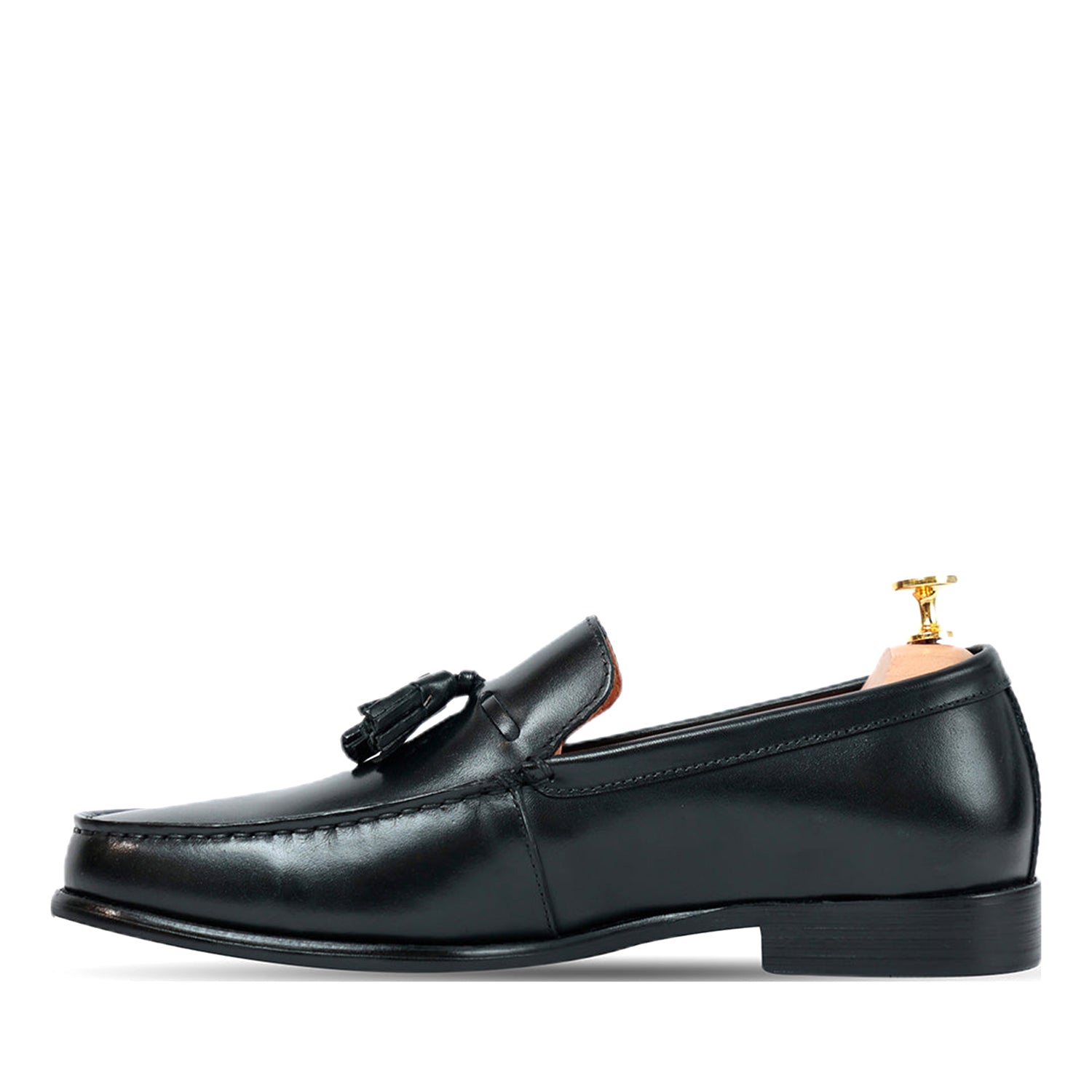 Selton Black Loafer Shoes
