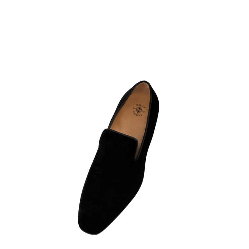 Luxury Elegant Minimalist Black Velvet Loafers