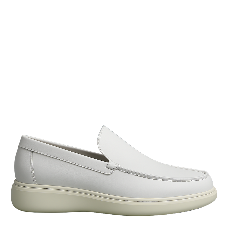 Men's Stylish Slip-on White Loafer