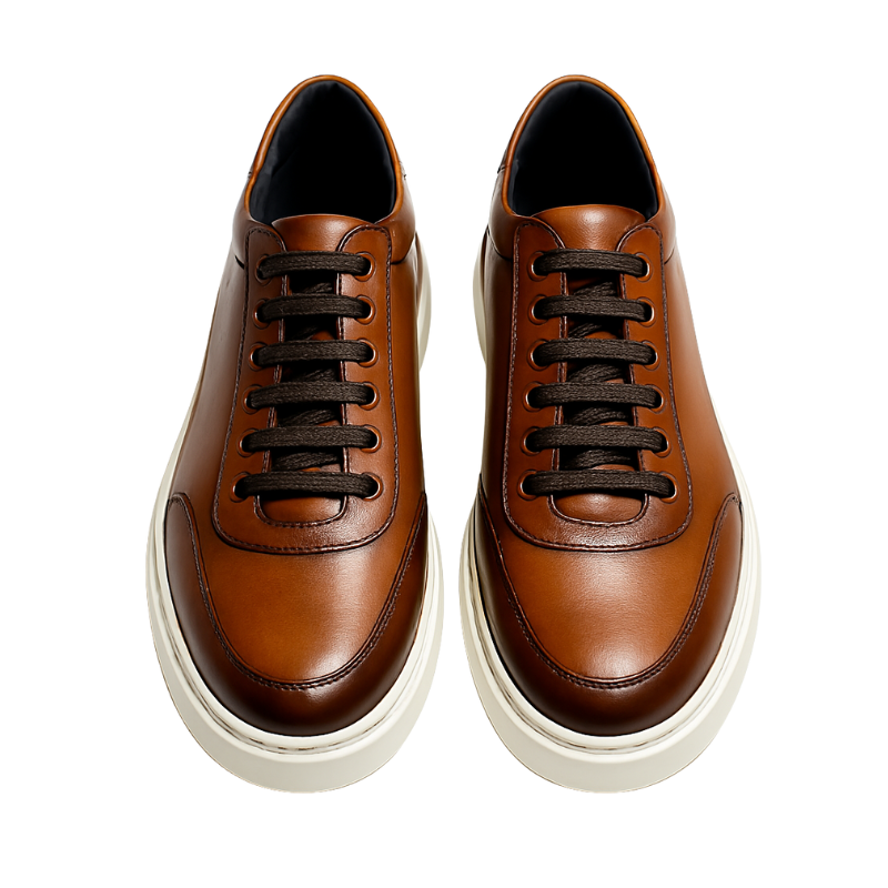 Men's Trendy Brown Lace-up Sneaker