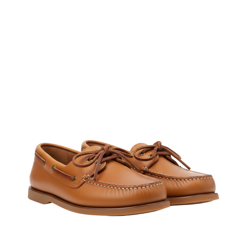Valentino Knot Tan Moccasin-style Loafer