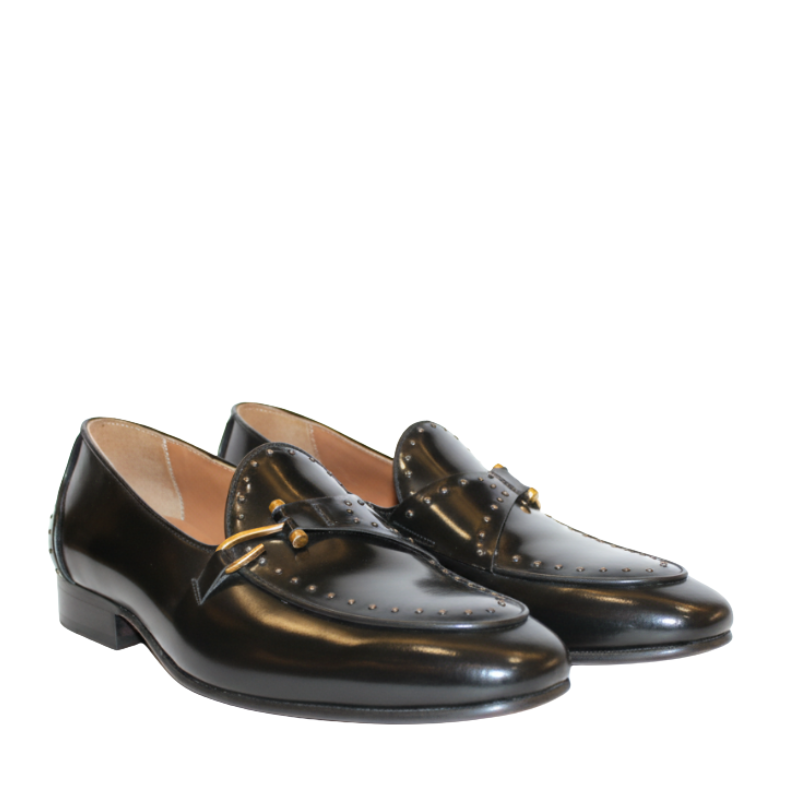 Classic Patina Black Patina Leather Shoes
