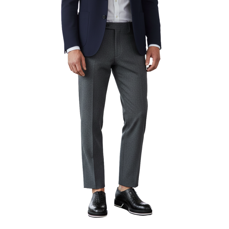 Italian Leather Black Sneaker with Stylish Hybrid Sole