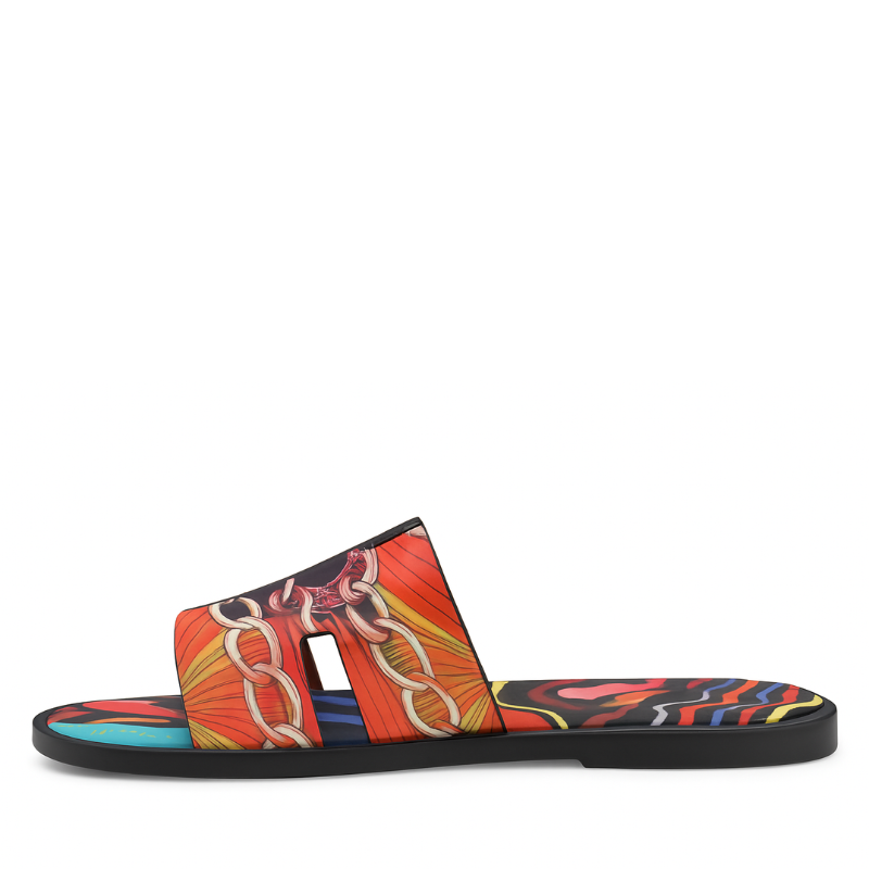 Italian Printed Slipper – Mirage Bloom Edition