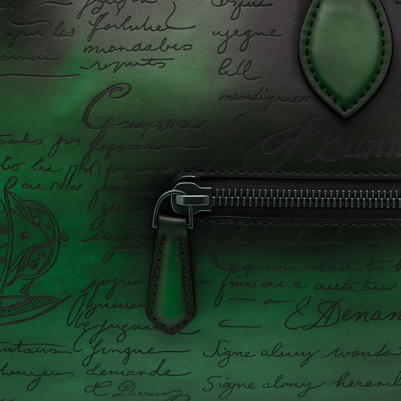 Premium Travel Duffel Leather Blue Luggage Bag