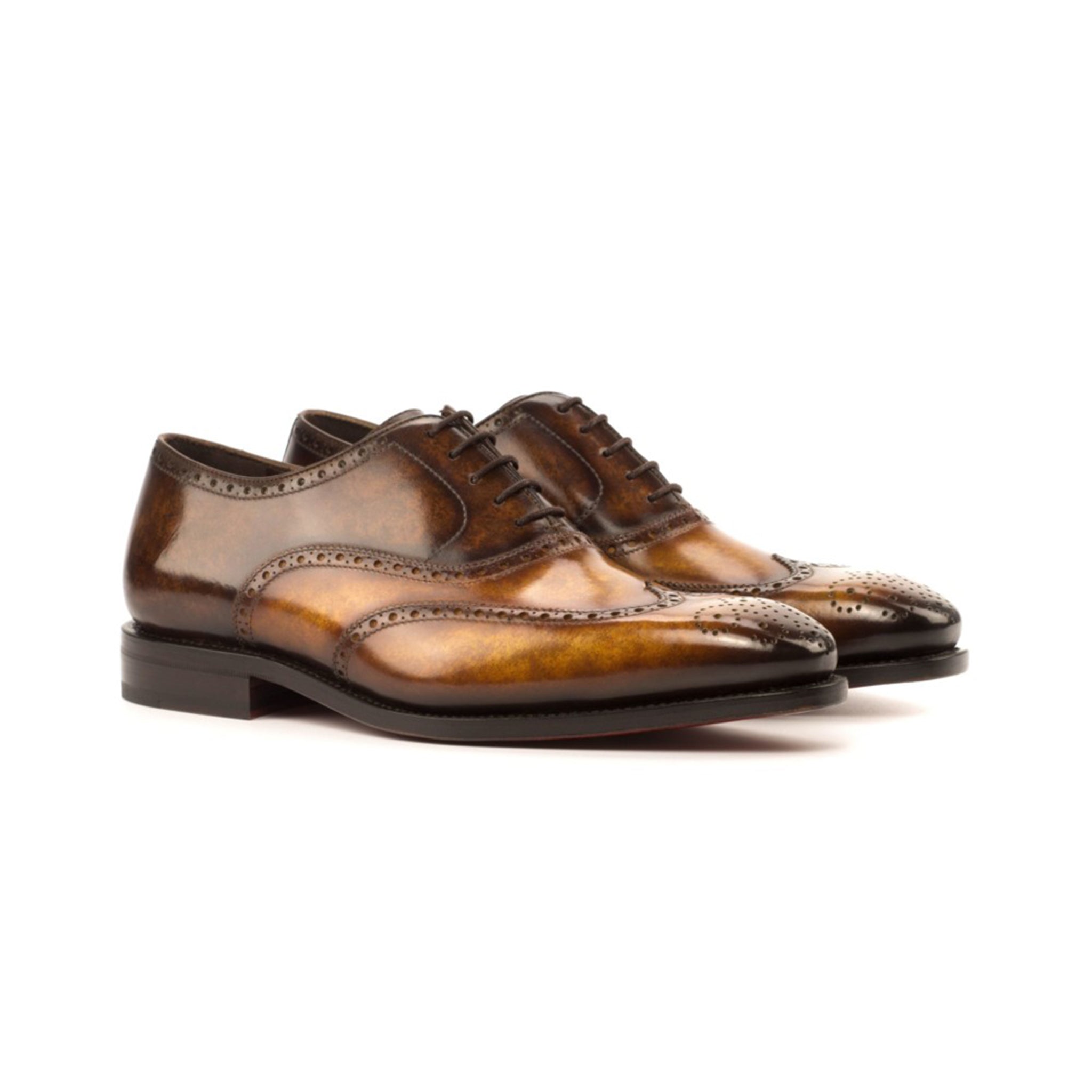 Brown Patina Brogues Shoes