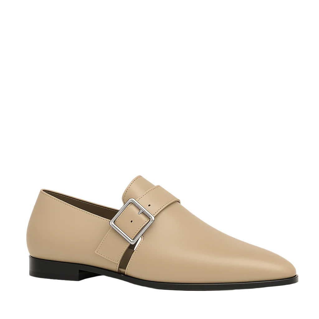 Mamie Frye Loafers in Beige