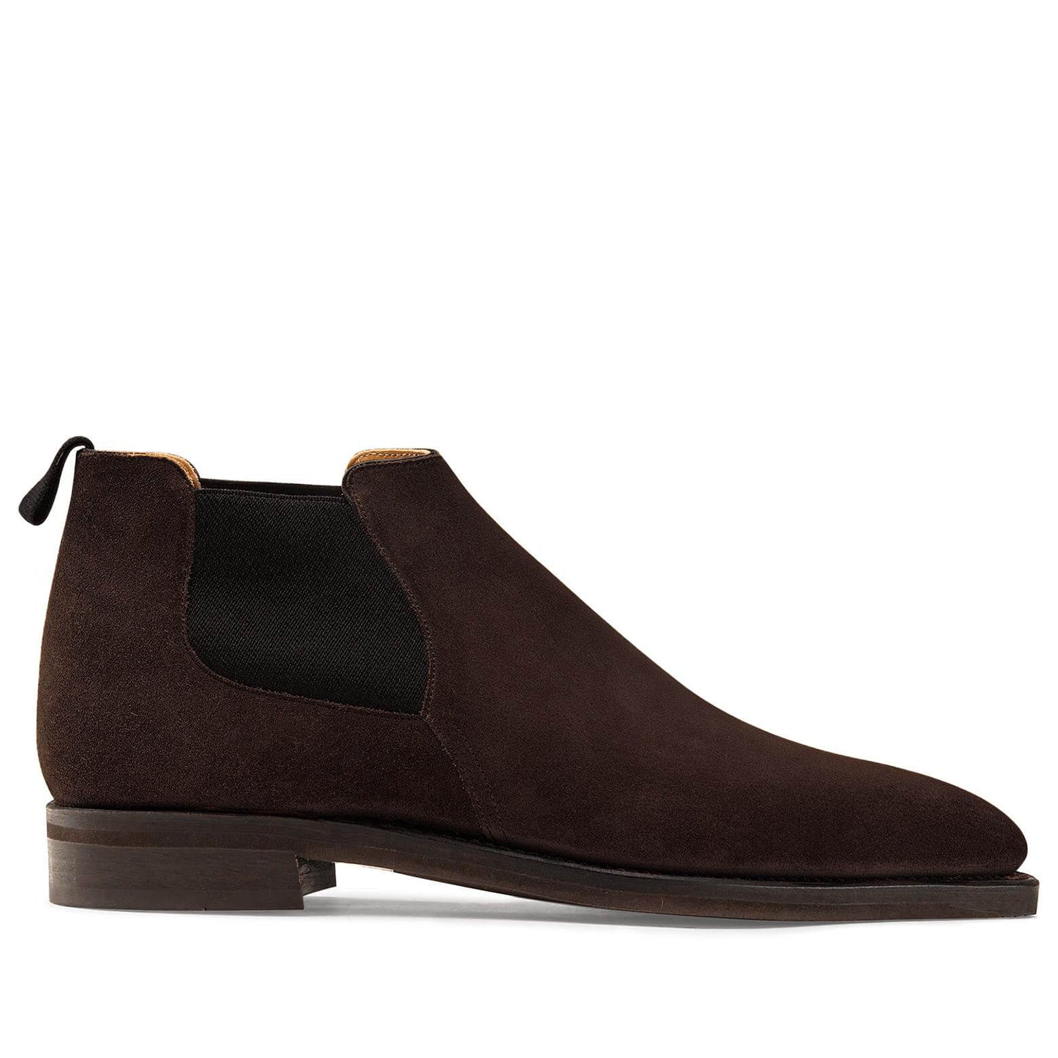 DARK BROWN SUEDE CALF LEATHER BOOTS