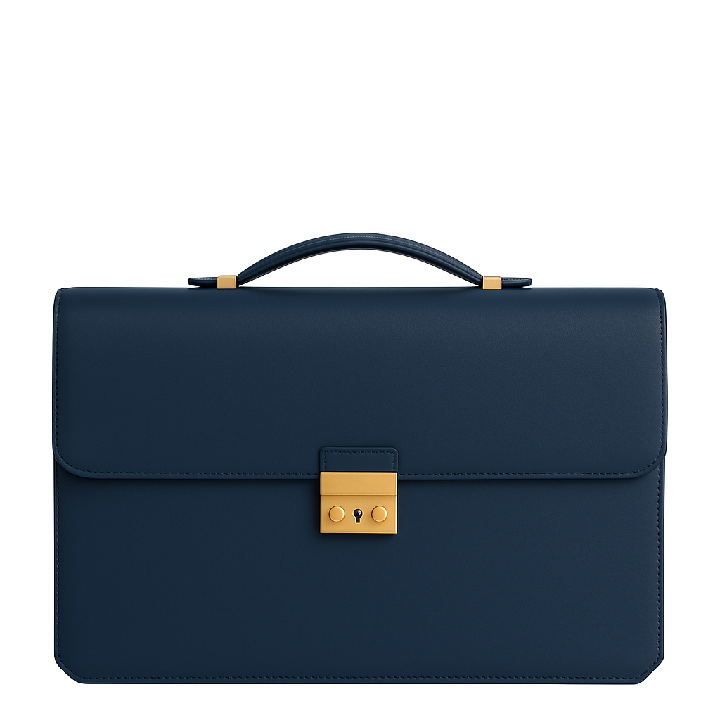 Men's Double Compartment Classy Blue  Briefcase