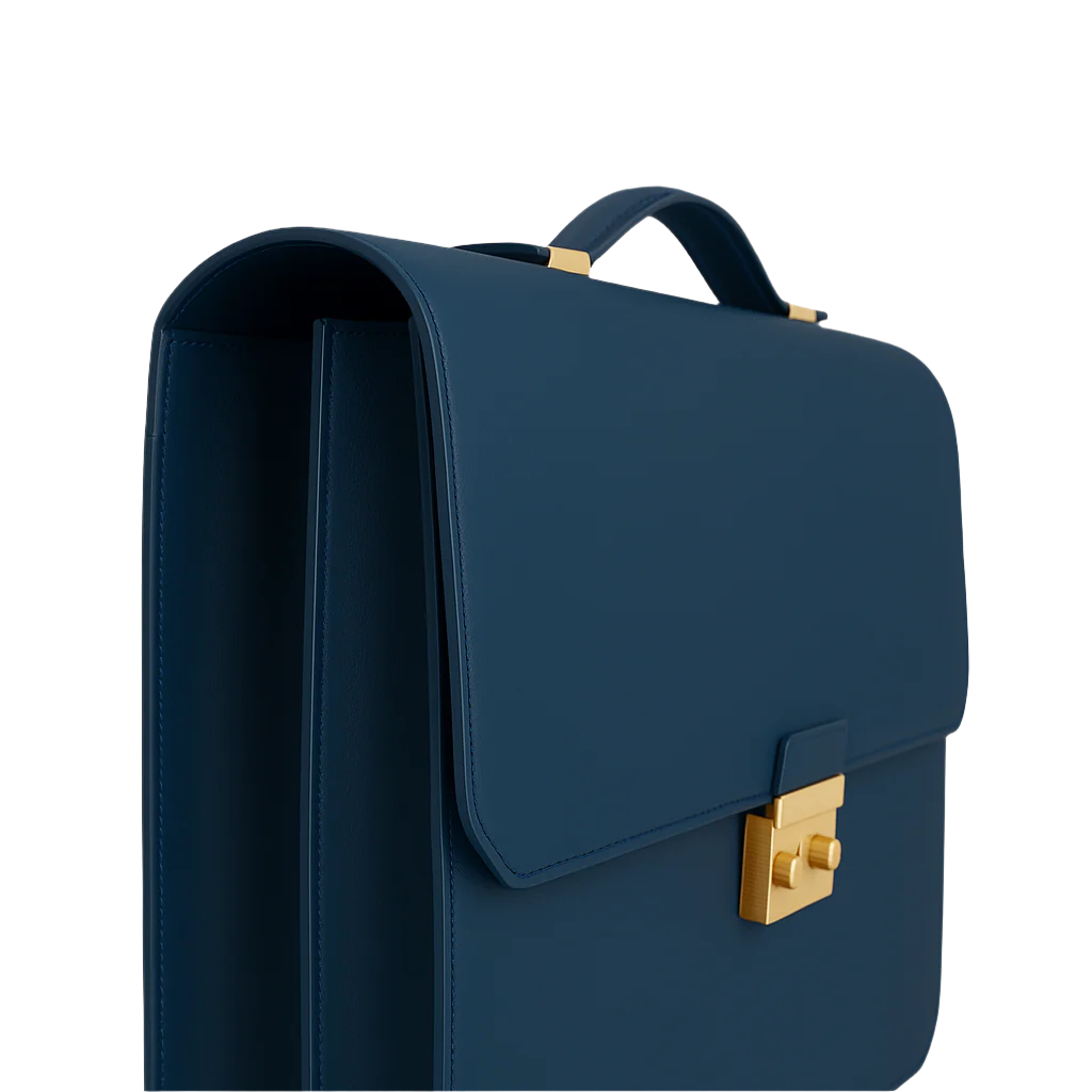 Men's Double Compartment Classy Burgundy  Briefcase