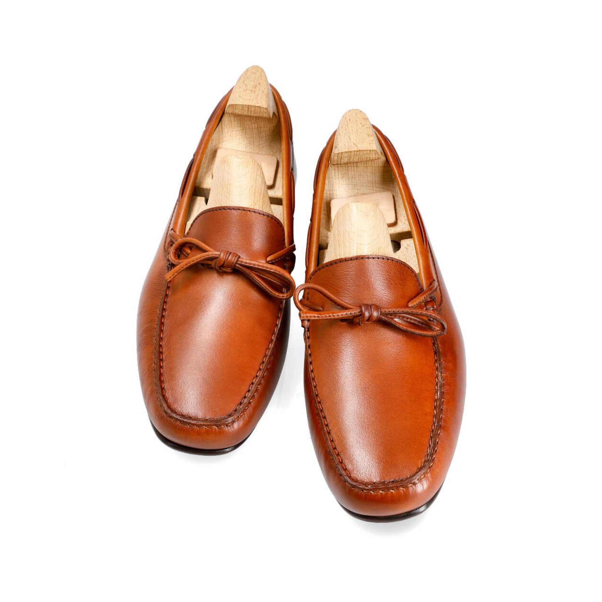 Tan Leather Tassel Loafer