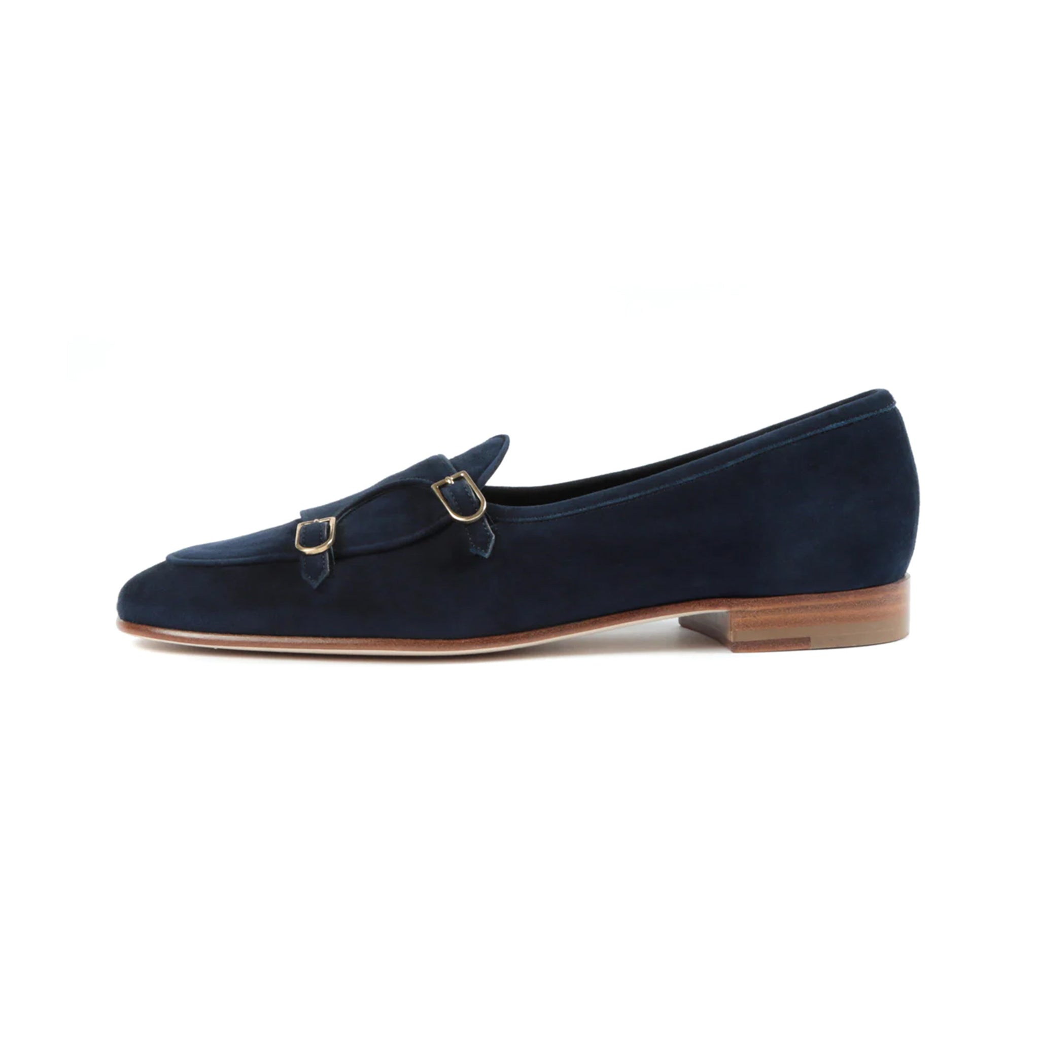 Dune Blue Double Monk Strap Shoes