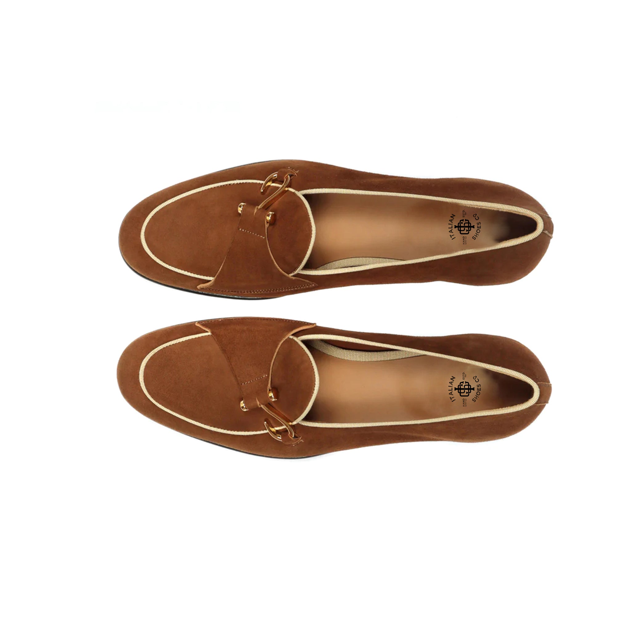 Side Hook Suede Slip-on Loafers